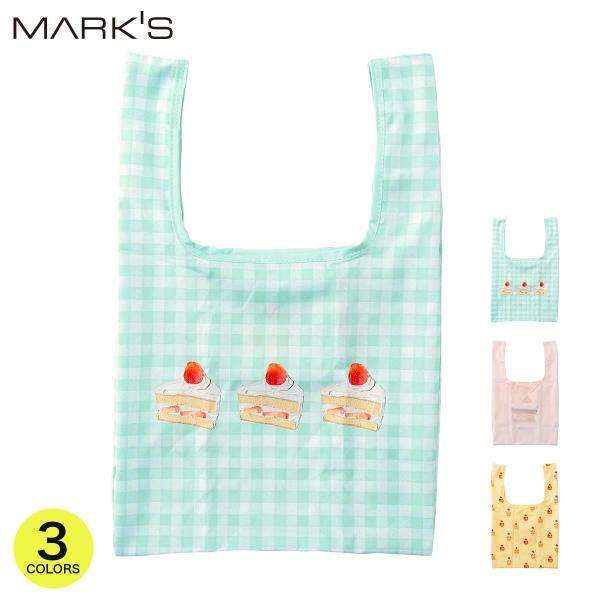 タカハシナツミ ショッピングバッグ エコバッグ トートバッグ ポケッタブル 折りたたみ たためる コンパクト マイバッグ 買い物バッグ レディース マークス