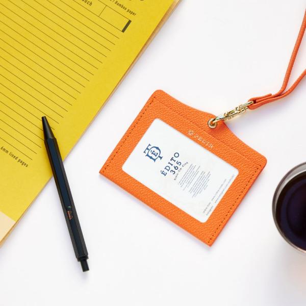 IDカードホルダー ネックストラップ 安全パーツ付き ヨコ型 IDケース マエストラーレ メンズ レディース PEDIR ペディール マークス