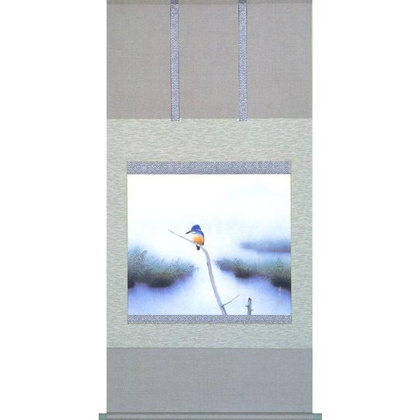 掛け軸 花鳥画 川蝉（中川 幸彦） 掛軸 : まろ庵 - 通販 - Yahoo