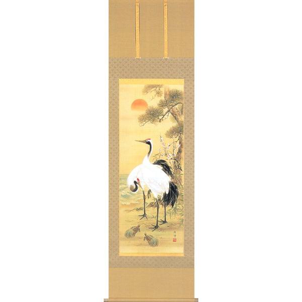 【お値下げ】掛け軸 松竹梅鶴亀 観山作 楽天市場】掛け軸 松竹梅鶴亀 掛軸 オニックス風鎮プレゼント