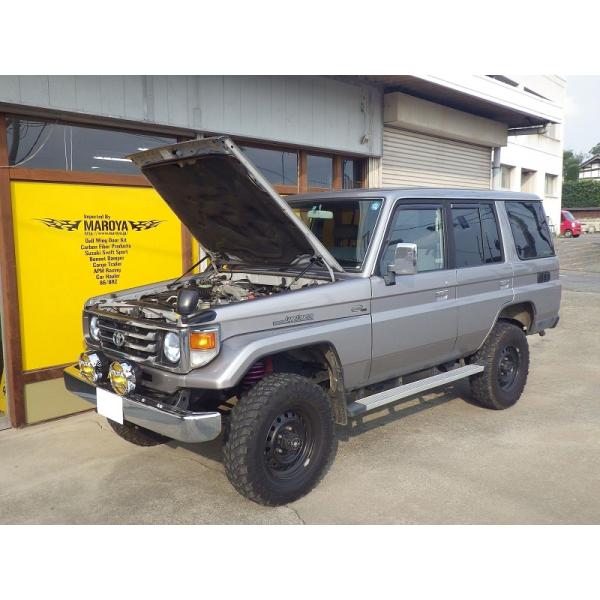 トヨタ：ランドクルーザー70［HZJ76V］用ボンネットダンパー ブラック