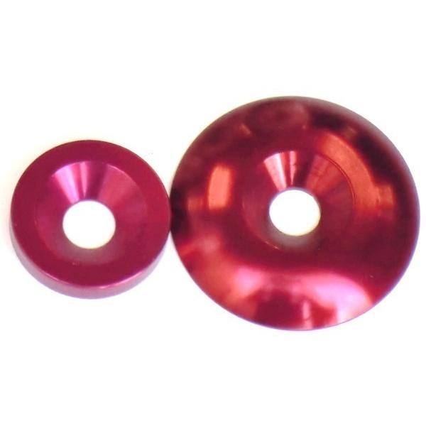 ロゼットワッシャー30Φ 5個セット8色6サイズ設定：L40赤 : MAROYA