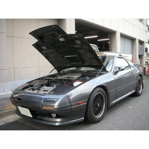 マツダ：RX-7［FC3S］用ボンネットダンパー・ブラックカーボン 