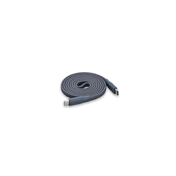 CIO フラットスパイラルケーブル CtoC 1m (Type-C/USB-C) PD 急速充電 平型 磁石 マグネット吸着 まとまる 充電ケーブル PD 240W データ転送 480Mbps
