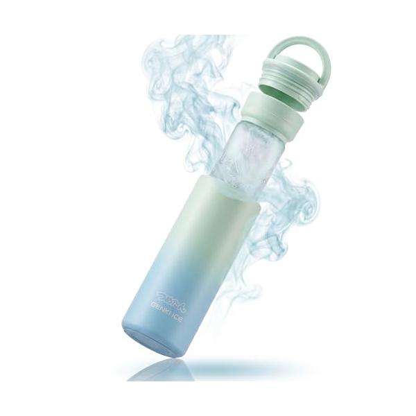 Genki Ice 氷嚢 水筒型 氷のう 魔法瓶 真の-5℃凍結保冷ジェル x 電子レンジ対応飲める 結露しない 水不要 携帯 アイスパック 熱中症対策 グッズ 暑