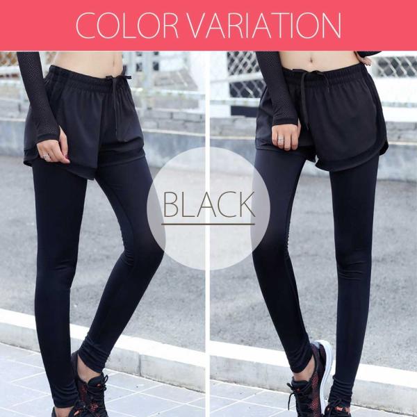 ヨガパンツ スポーツ スパッツ レディース ショートパンツと一体型 ヨガウェア レギンス スポーツウェア ランニングウェア ロング丈 送料無料 Buyee Buyee Jasa Perwakilan Pembelian Barang Online Di Jepang