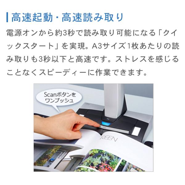 スキャナー PFU ScanSnap SV600 A3対応 コンパクト 切らずに読み取り