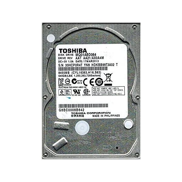 TOSHIBA 東芝 2.5インチ HDD 内蔵ハードディスク 640GB 8MB SATA TOSHIBA 東芝 2.5インチ HDD 内蔵ハードディスク 640GB 8MB SATA