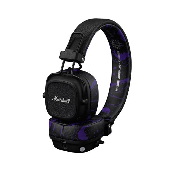 Marshall マーシャル ワイヤレスヘッドホン MAJOR5 HENDRIX-EDITION 　連続100時間再生/通話対応/マルチポイント/急速充電/Qi充電