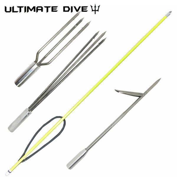 Ultimate Dive アルティメットダイブ 銛 グラスファイバー製 ワンピース スピアフィッシング 5点セット パラライザー