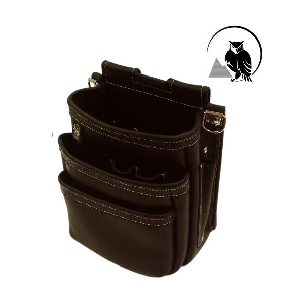 くろしろ　3袋 タジマ TAJIMA クロコ セフ着脱式腰袋 G 釘袋3段大 ツインフック