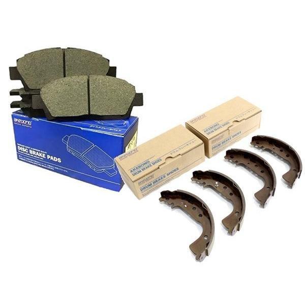 AKEBONO 前後ブレーキセット (フロントパッド,リアブレーキシュー