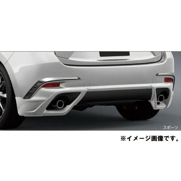 純正アクセサリー　マツダ　アクセラ　BM/BY　後期　H28.05〜　カスタマイズ　ケンスタイル　リアアンダーガーニッシュ　スポーツ　未塗装　BMK3V3300