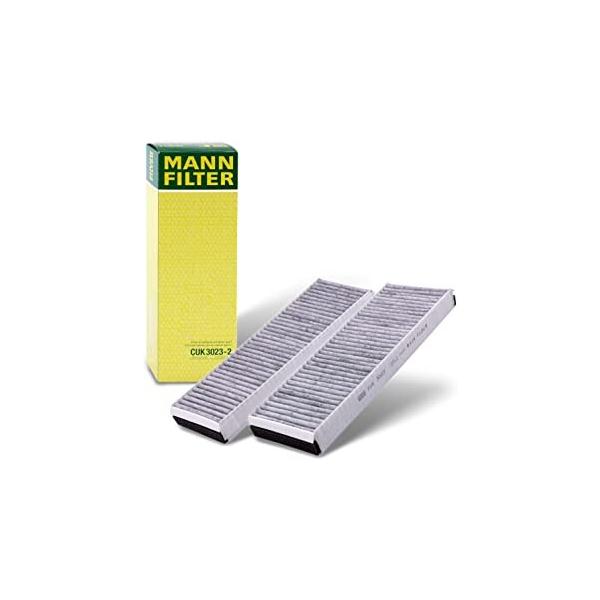 MANN　エアコンフィルター　（アウディ／Ｒ８）　活性炭入り　CUK　3023-2　2個セット　【型式：42BUJF・42BYHF・42CNDF　初年：07/0