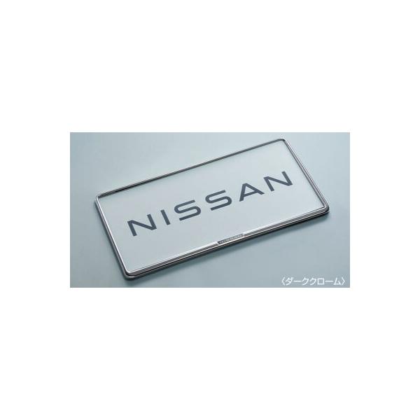 エクストレイル エクストレイルナンバープレートリム(ダーククローム