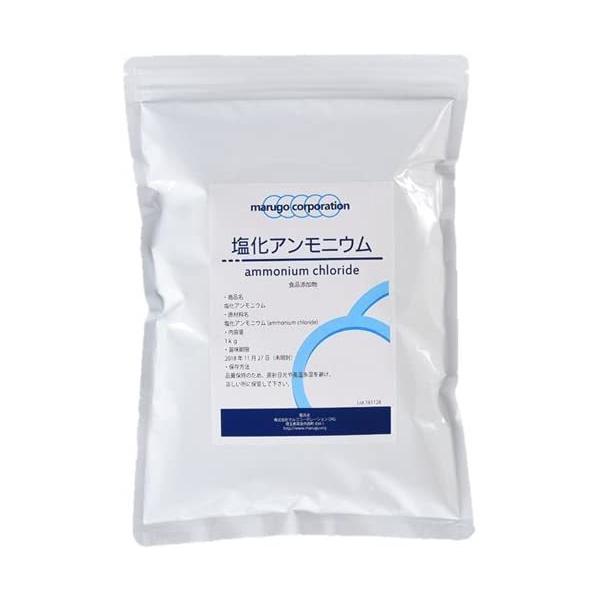 塩化アンモニウムとは：白色の結晶性粉末又は結晶の塊で、塩味及び清涼味がある。わずかに吸湿性があり、昇華性もある。昇華したものは、繊維状結晶塊で、空気中で安定、過熱すると比較的低温で揮散するが、大部分は分解してアンモニア及び塩化水素となる。塩...
