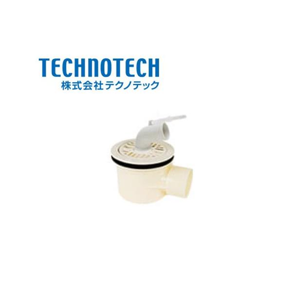 テクノテック T.Tトラップ GNT-W-W1 横引排水口 アイボリーホワイト スタンダード防水パン標準