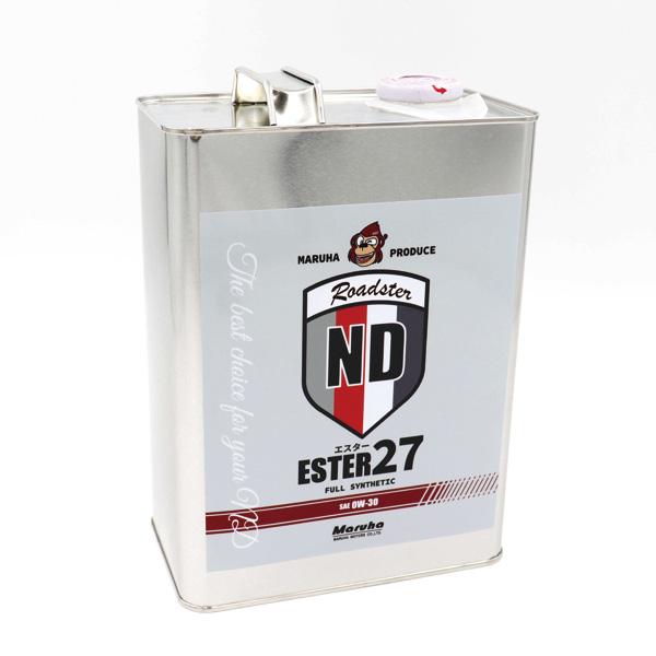 エンジンオイルnd専用 Ester27 エスター27 R仕様 Sae 0w 30 4l Can マツダロードスターnd Mar マルハモータース Maruhamotors 通販 Yahoo ショッピング