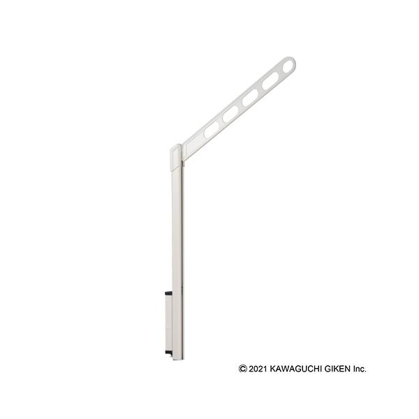 川口技研　腰壁用物干し　ホスクリーンＧP-55　シルバ～アーム50㎜　2本1組 川口技研 腰壁用物干 LP-70-W ホワイト ポール上下式 2本組