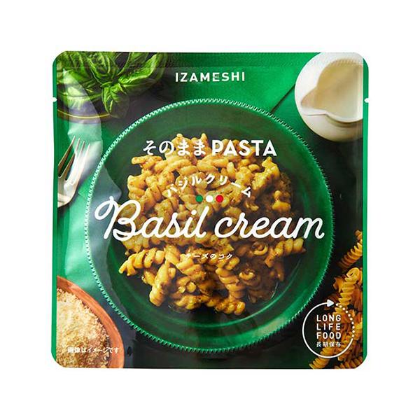 イザメシ そのままパスタ バジルクリーム 5個セット(長期保存食/3年保存/パスタ) 非常食 保存食 防災用品