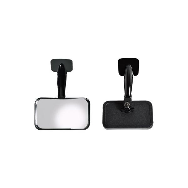 リア用アンダーミラーで死角をキャッチ。穴あけ作業のいらない粘着タイプのミラーです。有効視野が広く、角度調整が自在。外径サイズ：88×155ｍｍ曲率半径：300Ｒ裏板はクロームメッキ仕上げ※貼り付け面がカーブのきつい所には不可※納期・在庫状況...