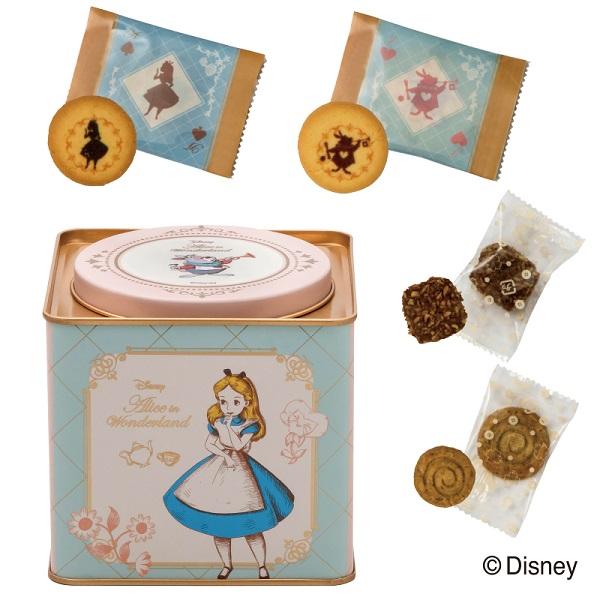 ホワイトデー ふしぎの国のアリスクッキー缶（ディズニー ふしぎの国の