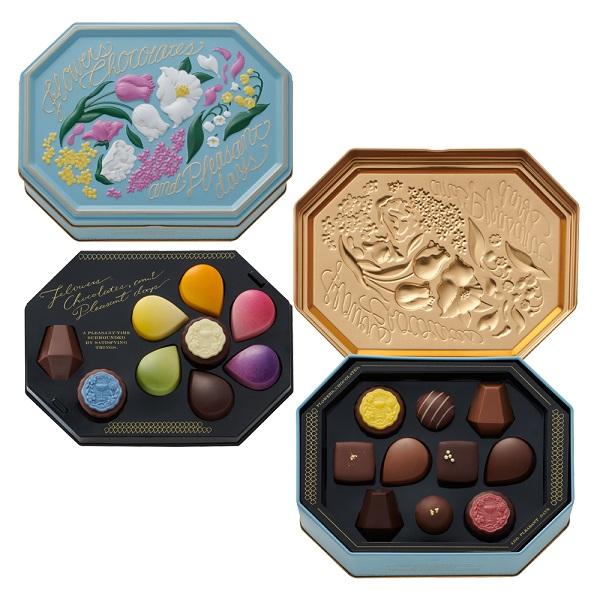 バレンタイン チョコレート 2026 花と酒とチョコレート フラワリーカン
