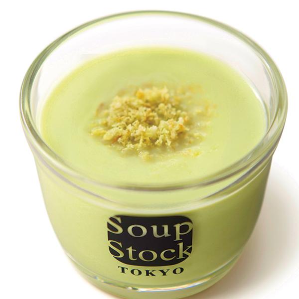 スープストックトーキョーえんどう豆の冷たいグリーンポタージュ
