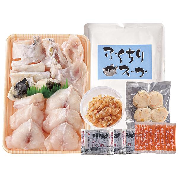 ■説明本場下関より縁起のよい海の「ふく（福）」をお届けします。ふぐ取扱量日本一の下関市。旧来下関では、「ふぐ」は不遇につながると謂われ、幸福の「ふく」にあやかって「ふく（福）」と呼ばれております。■商品詳細内容量：ふぐちり（シロサバフグ切身...