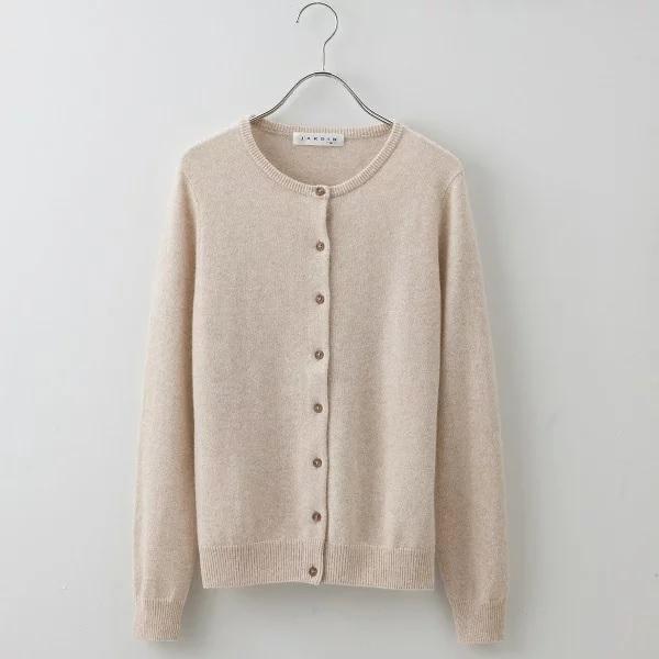 カシミヤ 100 レディース セーター ニット クルーネック カーディガン ウォッシャブルカシミヤニット クルーネックカーディガン 春 秋 冬 カシミア 手洗い可 丸広オンラインショップ Paypayモール店 通販 Paypayモール