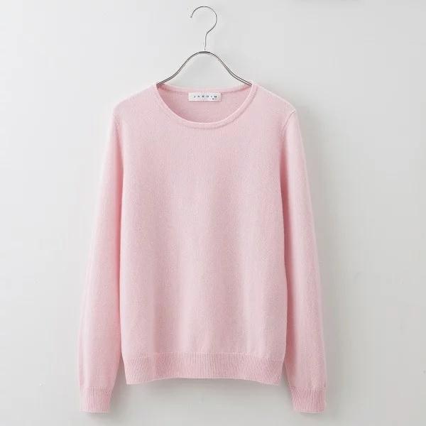 カシミヤ 100 レディース セーター ニット クルーネック プルオーバー