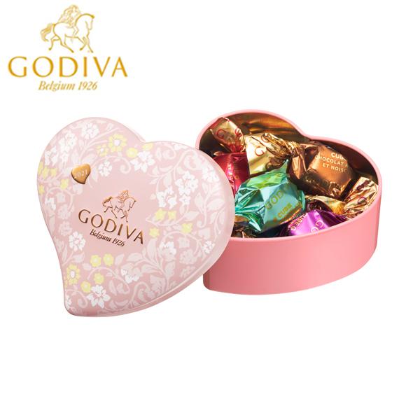 GODIVA　ミニハート缶2個　羽ばたくエール缶1個　空き缶3個セットです❣️ GODIVA ミニハート缶2個 羽ばたくエール缶1個 空き缶3個セットです