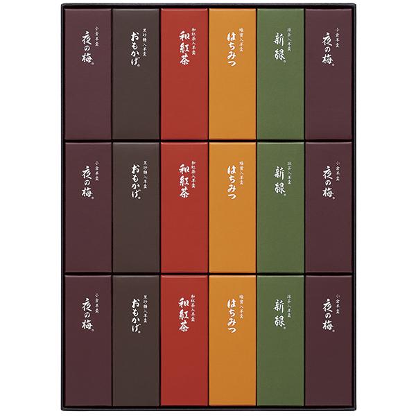 ■説明〈とらや〉は室町時代後期の京都で創業。&lt;br&gt;5世紀の永きにわたって菓子屋を営んでまいりました。■商品詳細内容量：夜の梅50g×6本、おもかげ・新緑・はちみつ・和紅茶 各50g×各3本温度帯：常温便でお届けいたします。商品...