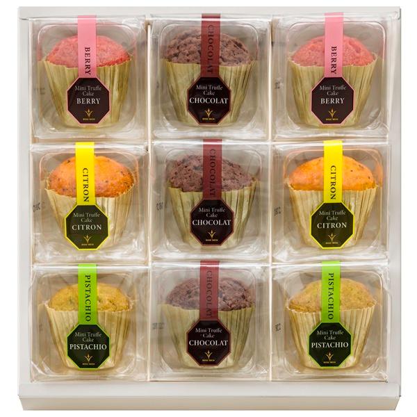 ■説明トリュフ・オ・ショコラの美味しさを閉じ込めた「トリュフケーキ」が可愛いミニサイズになりました。定番のショコラに加え、ベリー、レモン、ピスタチオの４つの味がお楽しみいただけます。■商品詳細内容量：ミニトリュフケーキ×3、ミニトリュフケー...