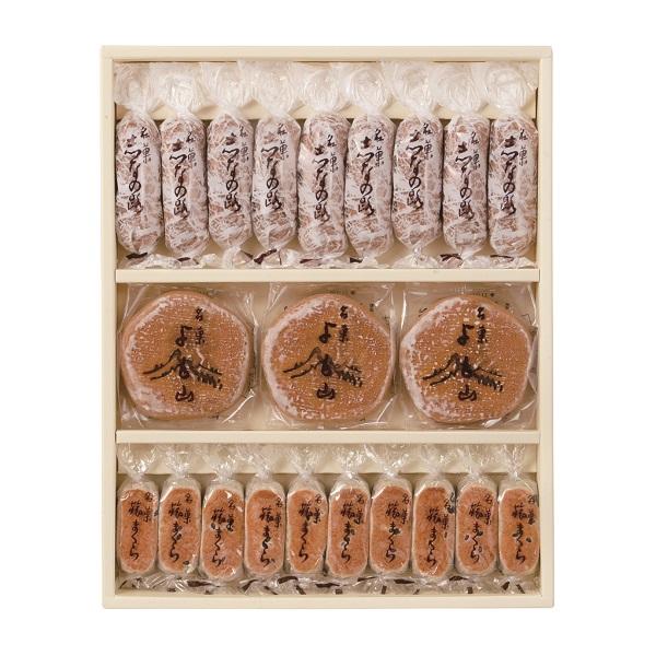 ■説明香り豊かな北海道産小豆を使用し、丁寧に丹精こめて作った餡が自慢の焼菓子をお届けします。■詳細賞味期限：製造日から21日内容量：よも山 3個、旅まくら 10個、志なの路 9個特定原材料（アレルギー）：小麦・卵・ゴマ・大豆温度帯：常温■お...