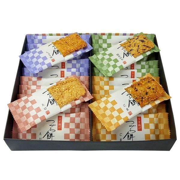 ■説明粒々食感とサクサクパリッとした歯ごたえ、お米の風味も大切に「しょうゆ」「ごま」「えび」「刻みのり」の四種類の美味しさをご用意いたしました。※国産米100%使用■商品詳細内 容 量：しょうゆ 6袋、ごま 6袋、えび 6袋、刻みのり 6袋...