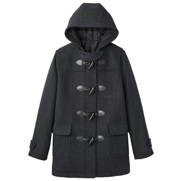 美品　イーストボーイ　アンゴラウールダッフルコート　11号　グレー　ヴィーナス イーストボーイ Venus アンゴラ混ダッフルコート（チャコール