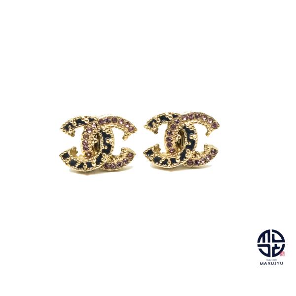 美品 CHANEL イヤリング ココマーク 片耳 ゴールド ラインストーン marujyu78-brand_2104037