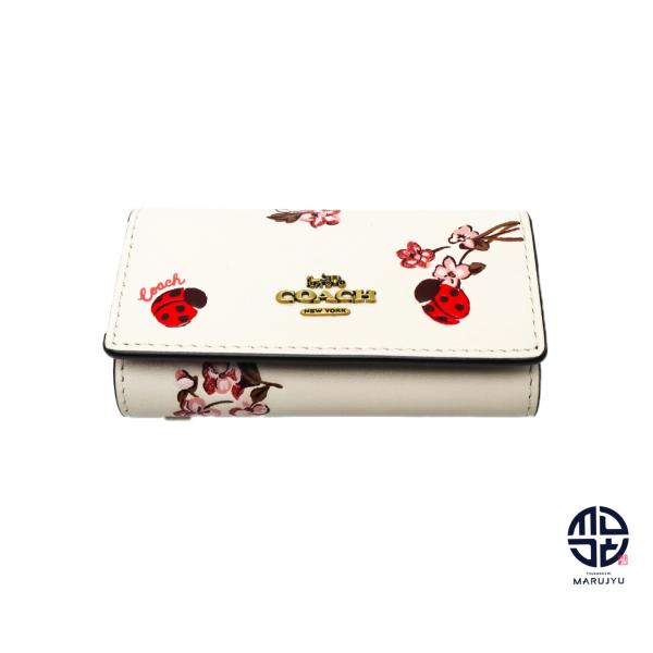 COACH（コーチ） てんとう虫プリント キーケース6連 : 塚口丸十質舗