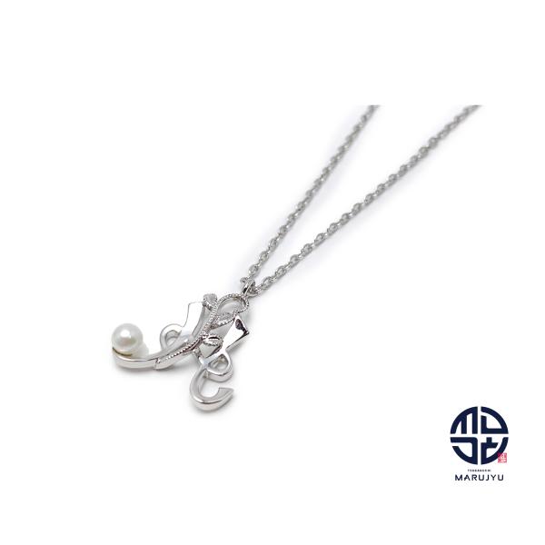 MIKIMOTO ミキモト SV シルバー イニシャル『H』 ベビーパール MIKIMOTO ミキモト SV シルバー イニシャル『H』 ベビーパール