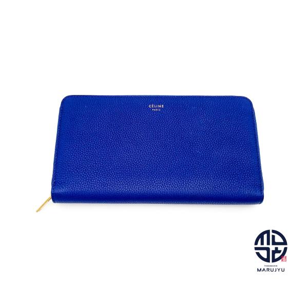セリーヌ ラージフラップ レザー ウォレット 二つ折り財布 長財布 ブルー 楽天市場】CELINE セリーヌ ラージフラップウォレット 二つ折り