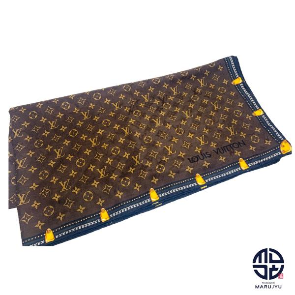 LOUIS VUITTON ルイヴィトン ショール モノグラム ブラウン 茶 大判 ストール アパレル 小物 ブランド M77061 アパレル LOUIS VUITTON ルイヴィトン ショール モノグラム ブラウン 茶 大判