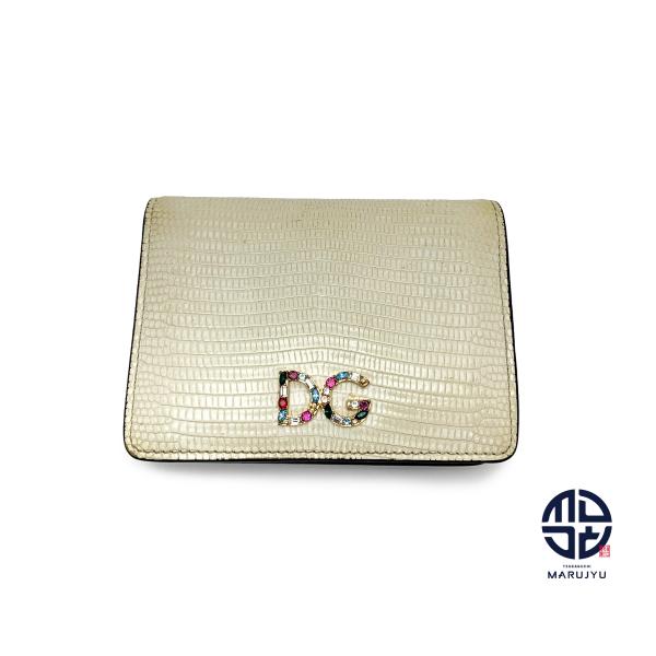DOLCE＆GABBANA ドルチェ＆ガッバーナ D＆G 2つ折りコンパクト財布