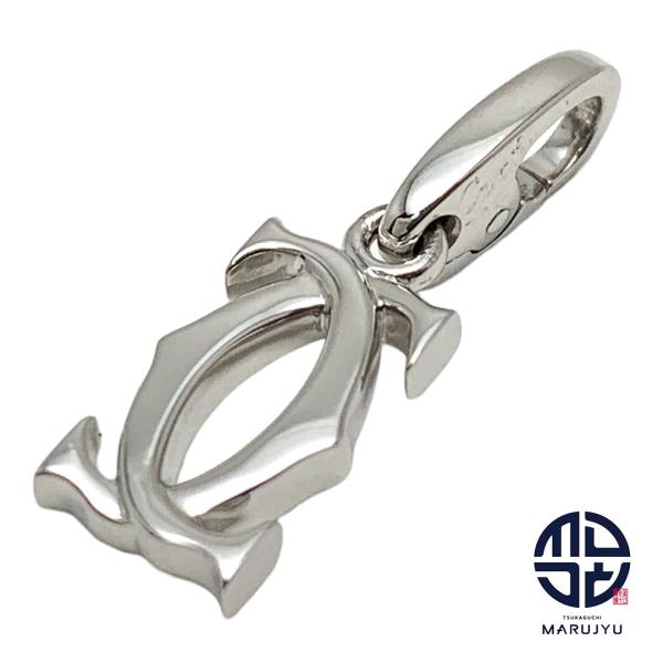 Cartier カルティエ 750WG 18金ホワイトゴールド K18 2Cチャーム