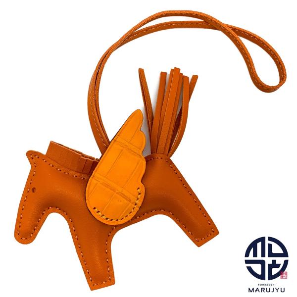 エルメス HERMES バッグチャーム ロデオPM タッチ クロコ エルメス ペガサス ロデオPM タッチ バッグチャーム チャイ