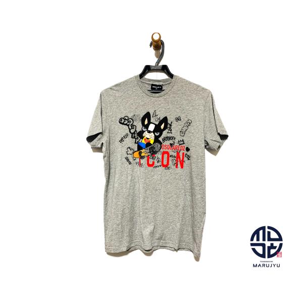 DSQUARED2 ディースクエアード DQ0945 フレンチブルドック Tシャツ