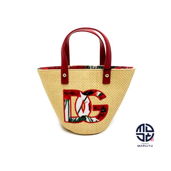 ドルチェ&ガッバーナ ジュニア ストローbag かごバッグ DOLCE＆GABBANA ドルチェ＆ガッバーナ D＆G ストロー かごバック