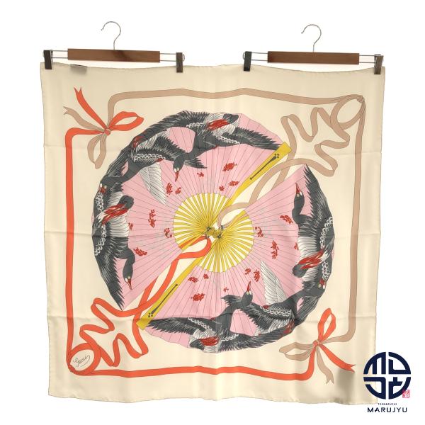 【最終値下げ】GUCCI(グッチ) シルク リボン バンド スカーフ 美品 marujyu78-brand_rc-