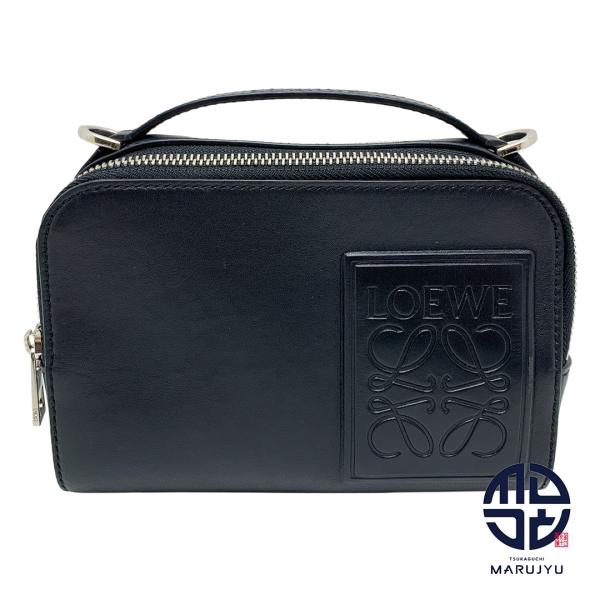 LOEWE ロエベ アナグラム 黒 ブラック クロスボディ カメラバッグ ミニ