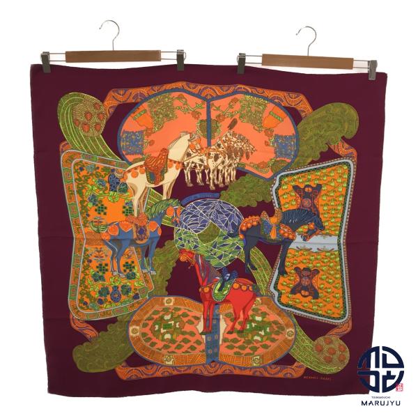 エルメス カレ90 ART des STEPPES ステップ美術 スカーフ HERMES エルメス スカーフ 90 カレ ART des STEPPES ステップ